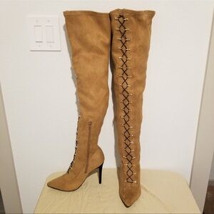 Verona Over-the-Knee Heeled‎ Boots,